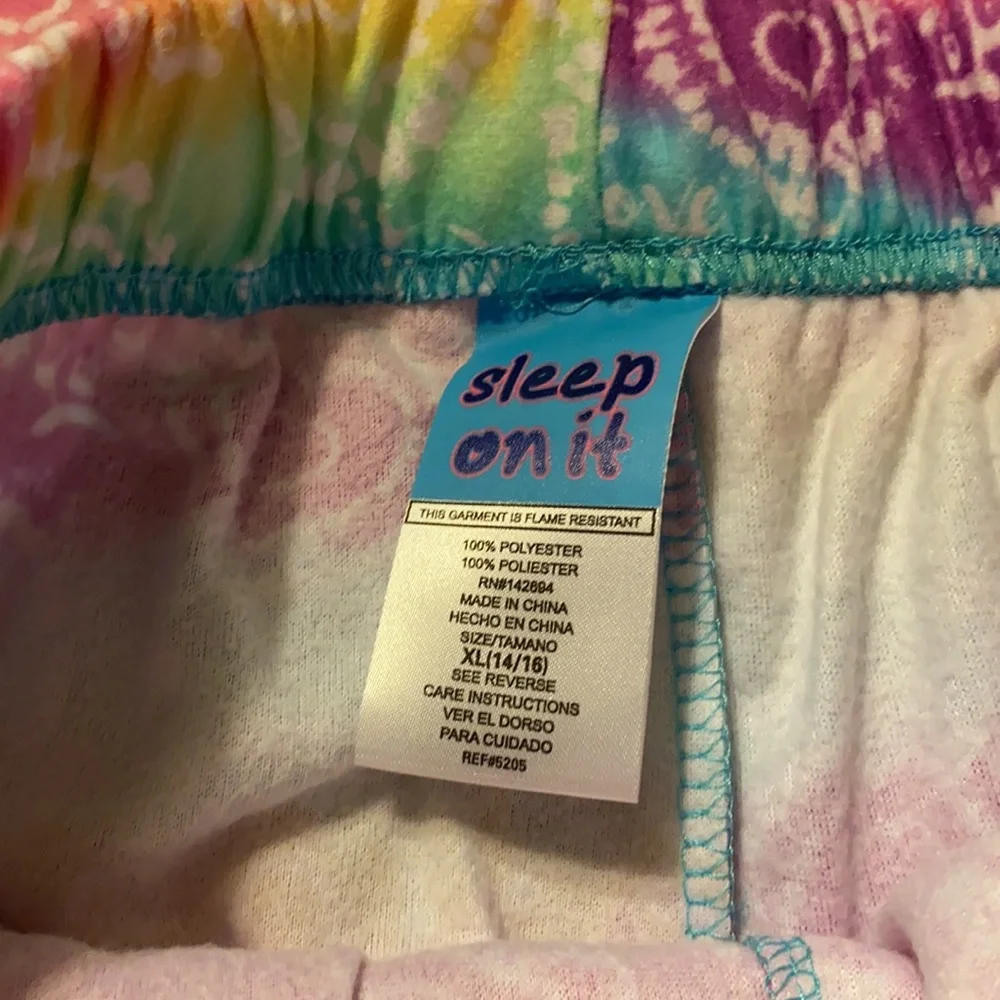 NWT Macy's Sleep On It Girls Pajama Set
